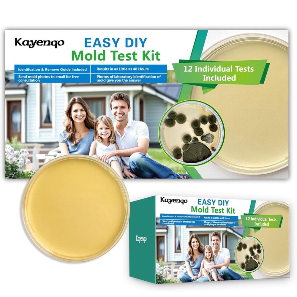 Mold Testing Kit with 12 Individual Tests